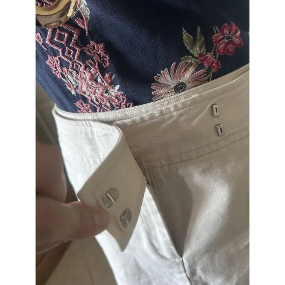 Style & Co‎ Beige Pockets Belted Pencil/Straight Knee Length Skirt Size 14P - Picture 4 of 13